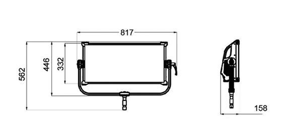 RGBW Cinema Style Led Lights Dimension