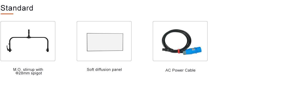 C02P 450W RGBW Cinema Style LED Lights Standard